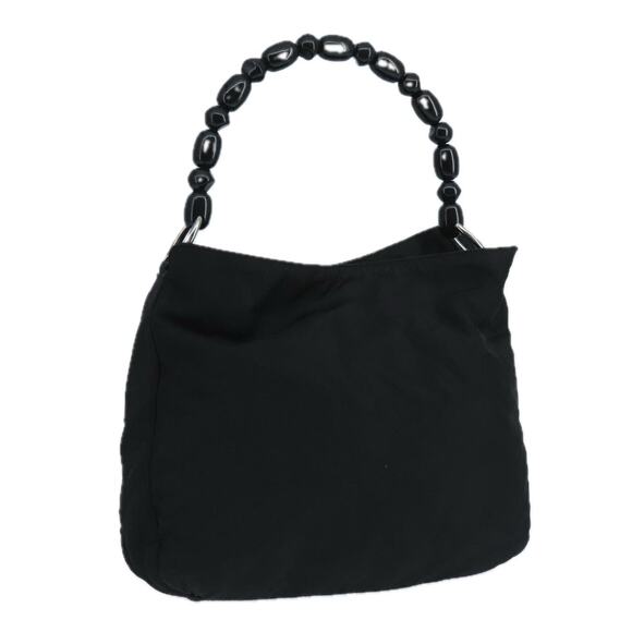 DIOR Maris Pearl Hand Bag Leather Black Silver - Picture 1 of 16